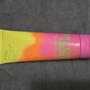 PINK Victoria's Secret Fresh & Clean Body Lotion - Pink and Yellow